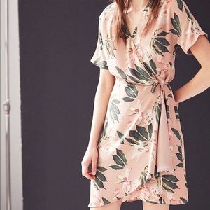 Aritiza floral wrap dress